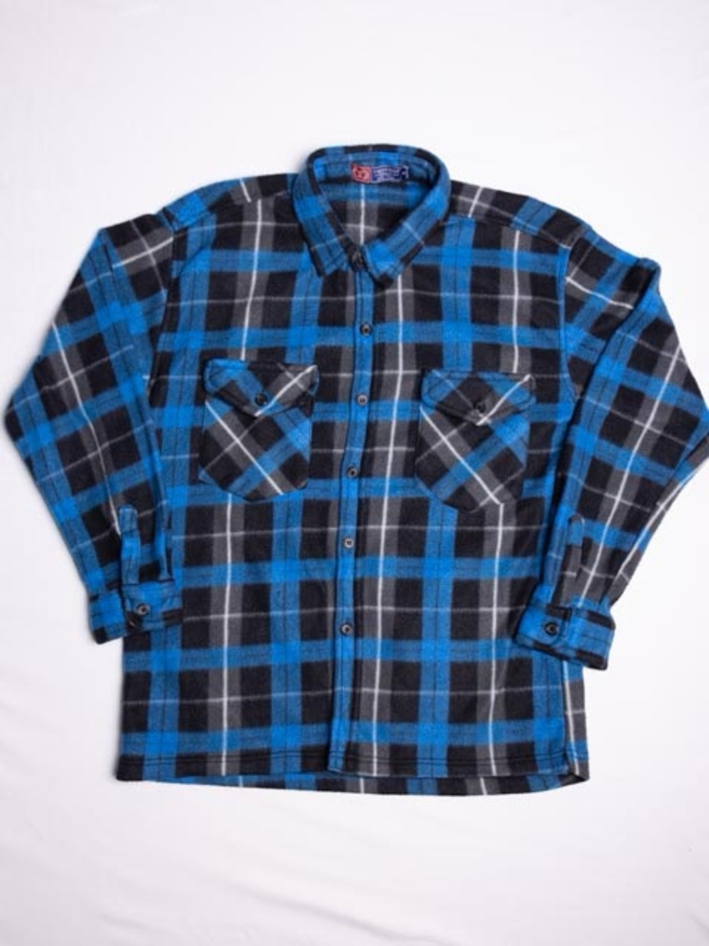 Cambridge Classics Fleece Shirt Jacket Men S Blue Black Buffalo Plaid Shacket